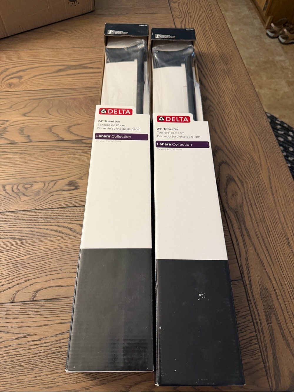 Two Delta Towel Bars